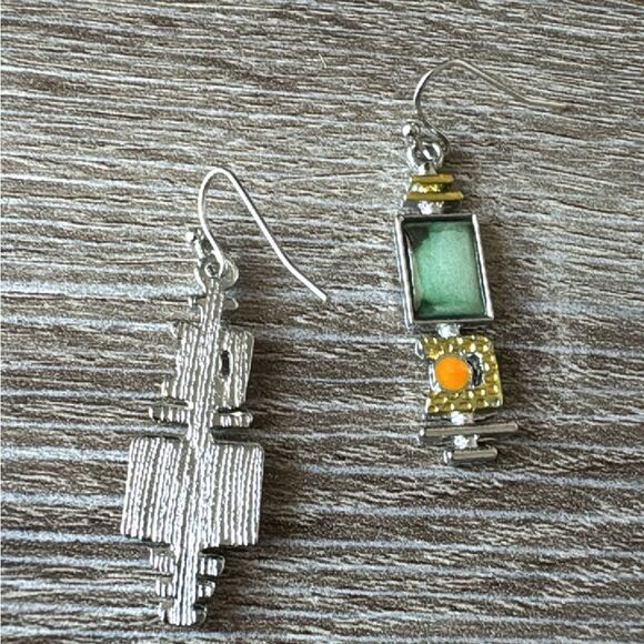 Bohemian drop earrings A751 - Picture 3 of 4